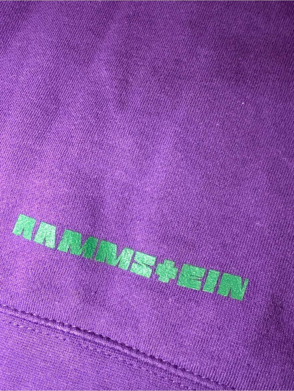 Promodoro Rammstein Purple Graphic Hoodie Signed by Till Lindemann Size Medium - Picture 5 of 6
